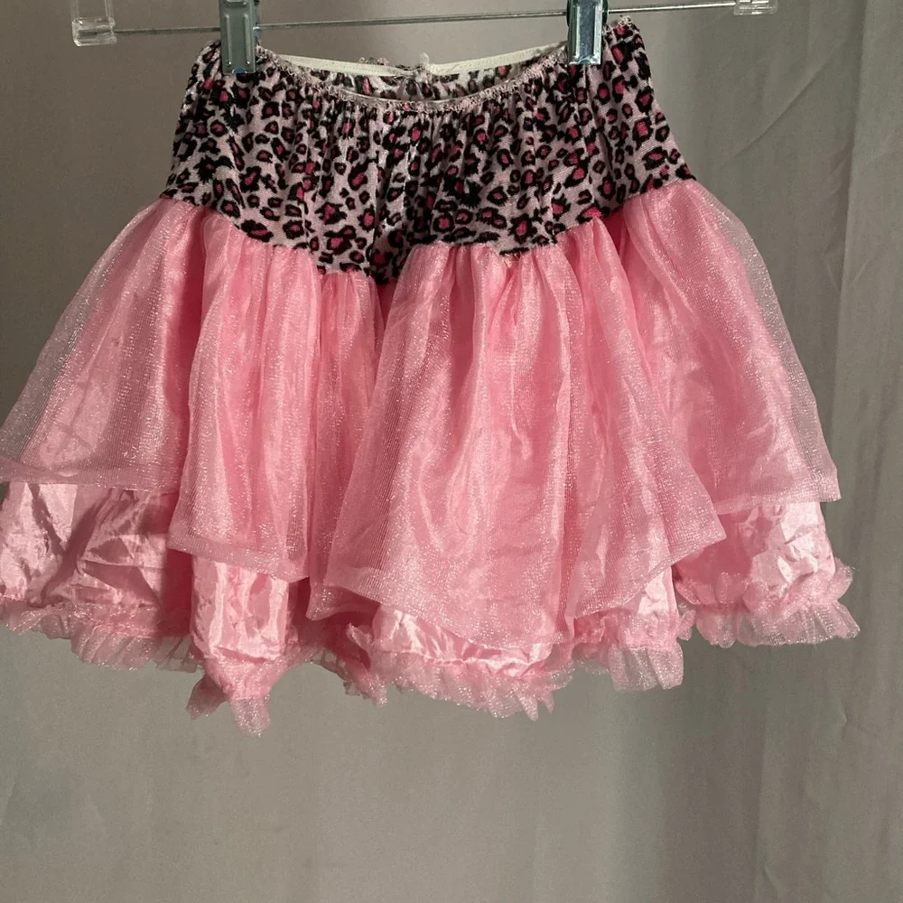 Animal print sparkle skirt one size fits all elastic